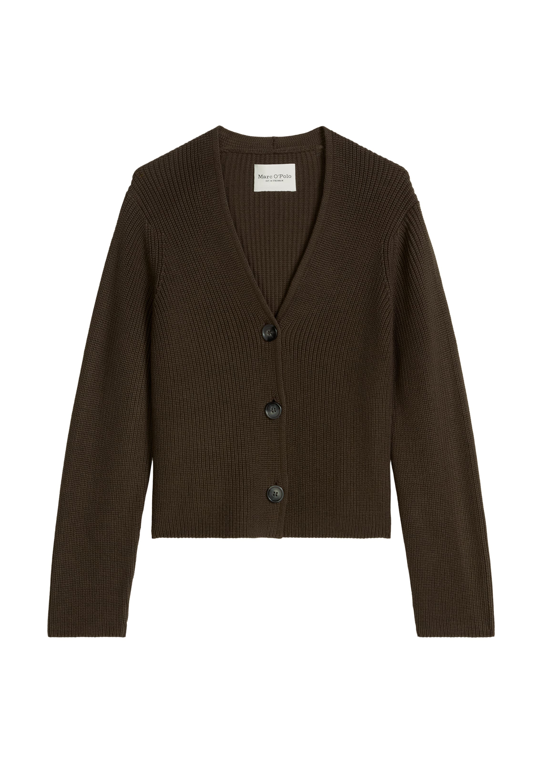 Marc O'Polo Knit cardigan in Brown: front