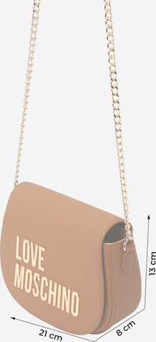 Borsa a tracolla di Love Moschino in beige