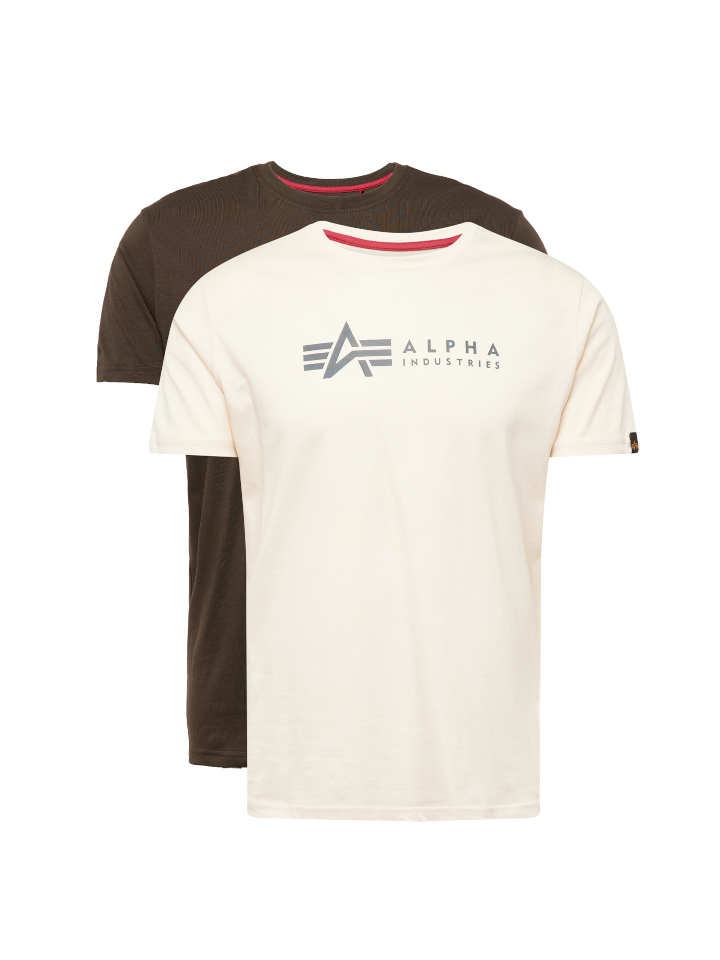 Maglietta di ALPHA INDUSTRIES in beige: frontale