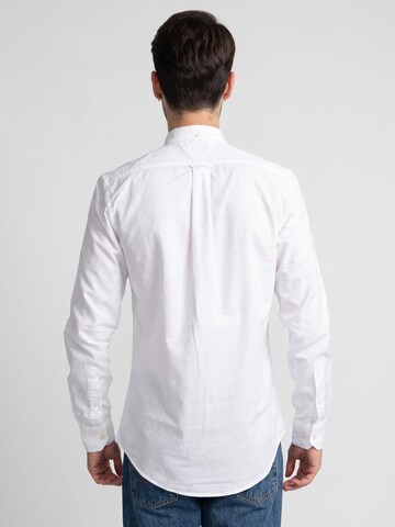 FARAH Comfort fit Overhemd 'Mens Brewer White Shirt' in Wit
