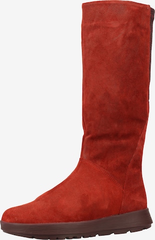 THINK! Boots in Red: front