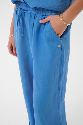 Wide Leg Pantalon 'CRBellis' Cream en bleu