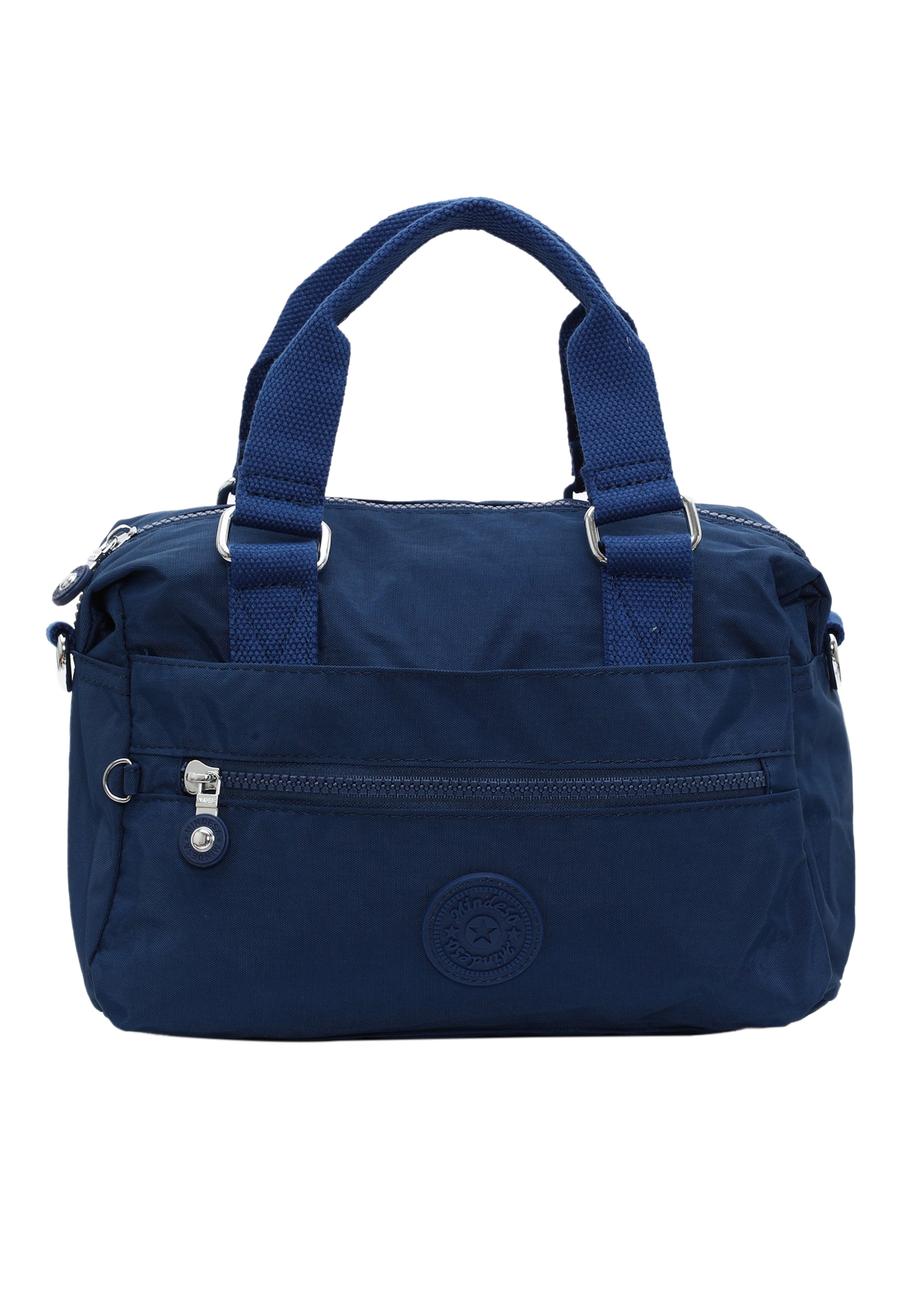 zils Mindesa Rokassomiņa: no priekšpuses