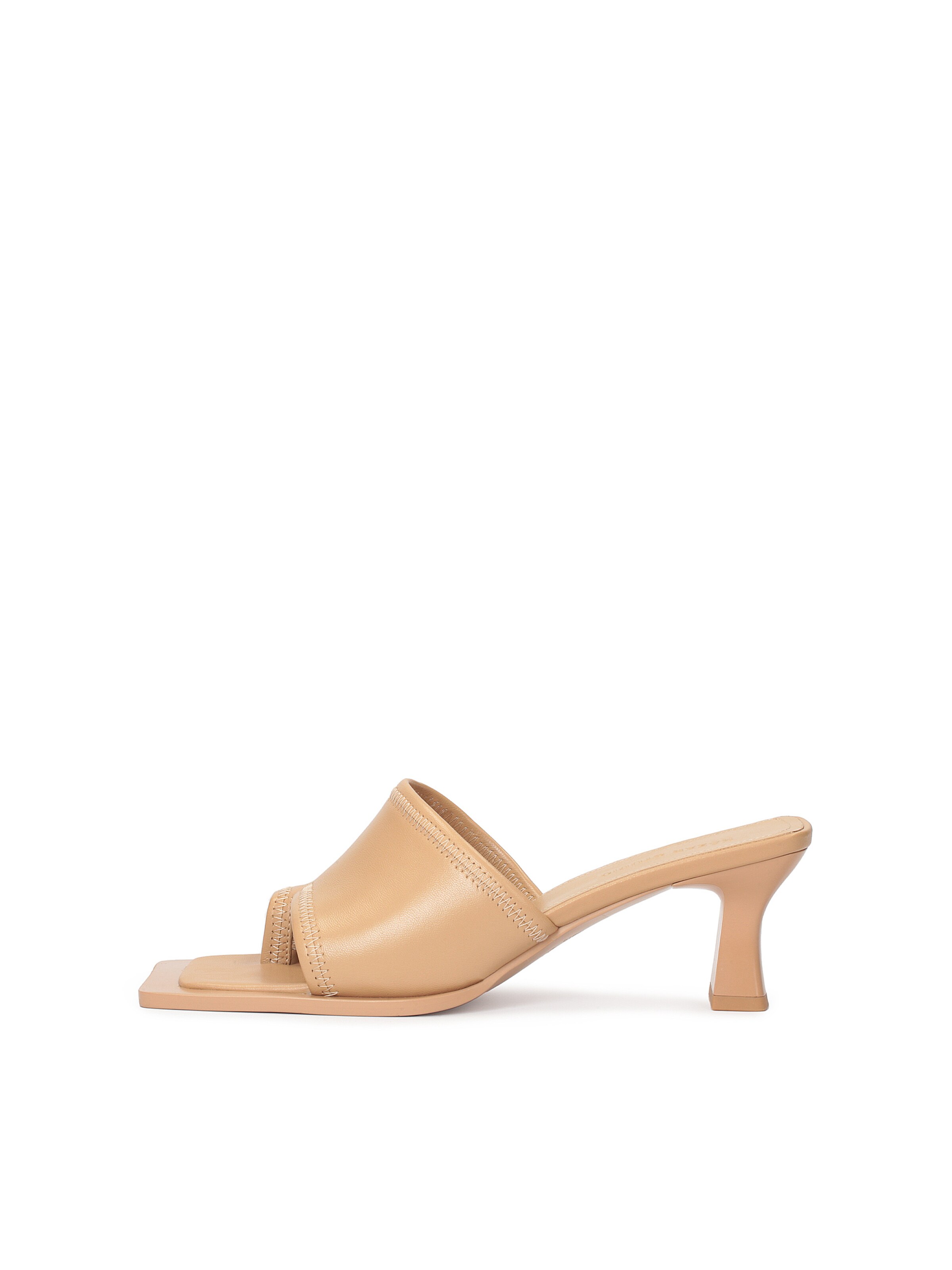 Kazar Studio Mules in Beige: front