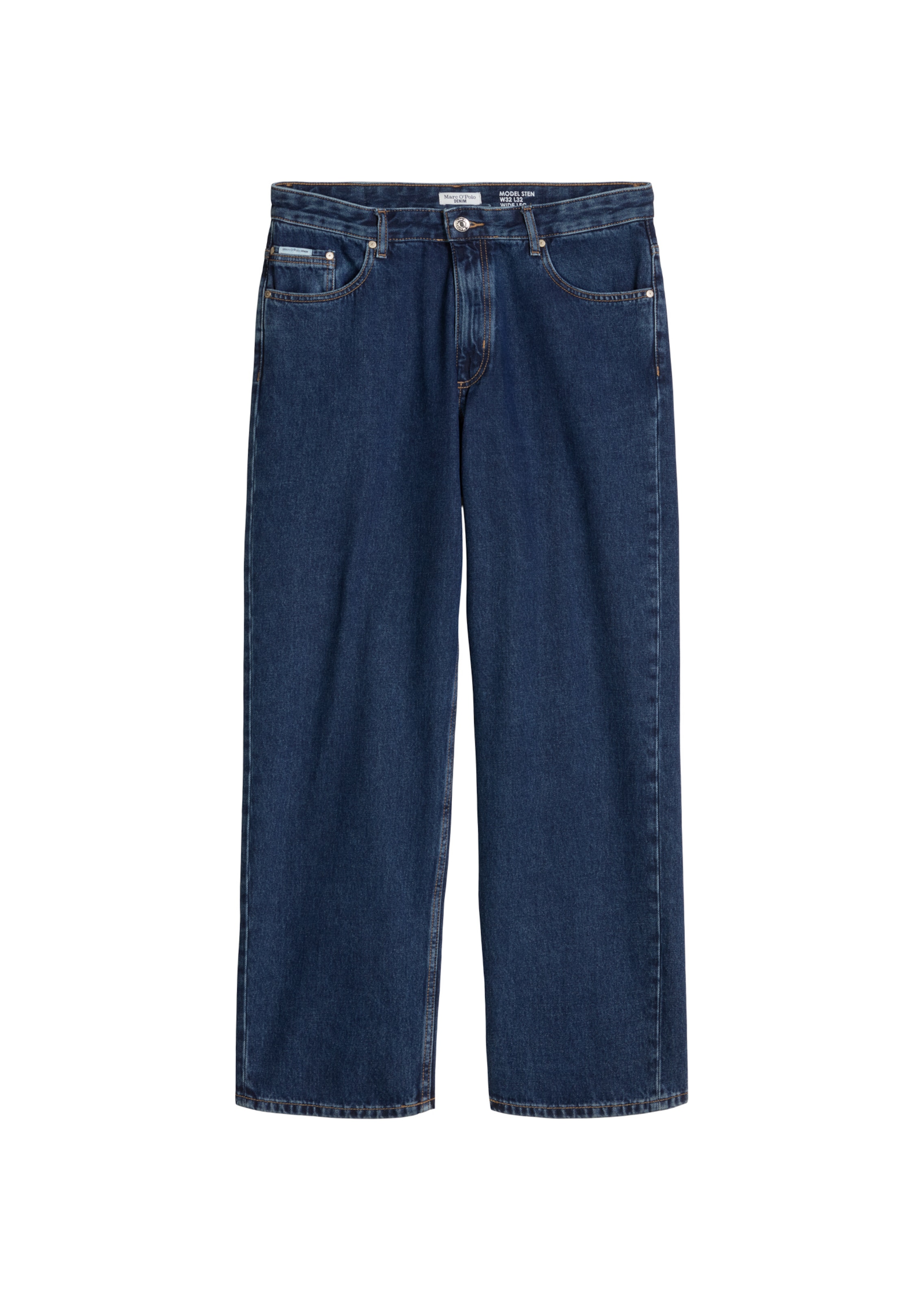 Marc O'Polo DENIM Wide leg Jeans 'Sten ' in Blauw: voorkant