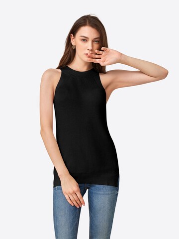 Imily Bela - Top de punto en negro: frente