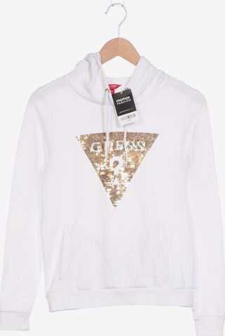 GUESS Sweatshirt & Zip-Up Hoodie in S in White: front