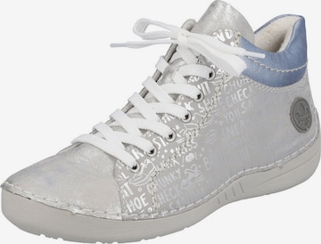 Rieker High-Top Sneakers in Grey: front
