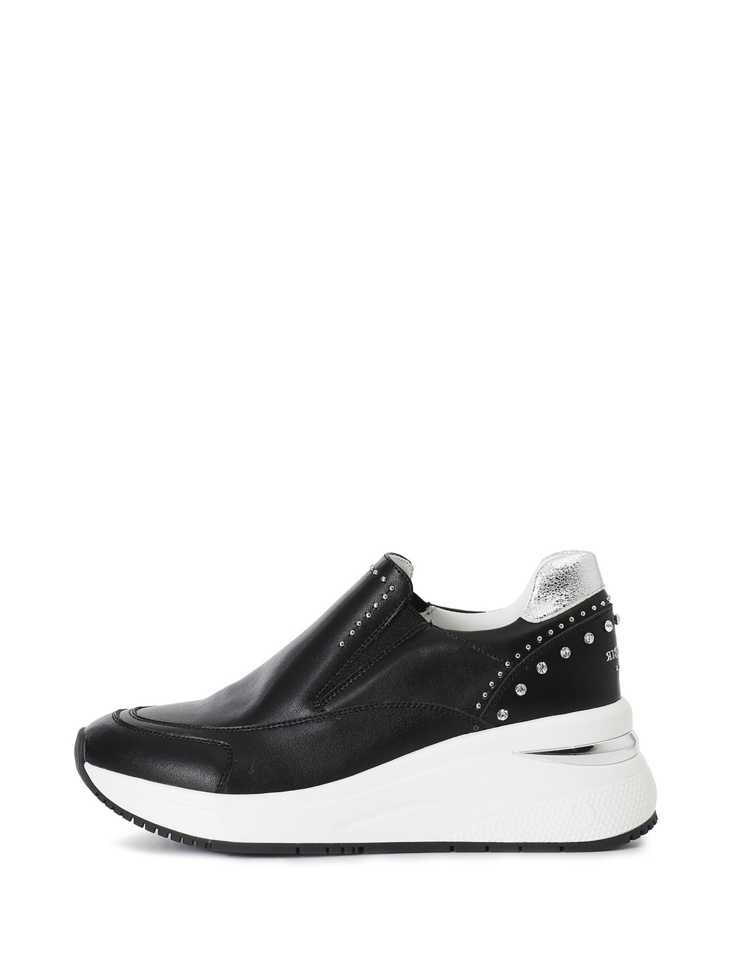 Sneaker bassa di CAFè NOIR in nero: frontale