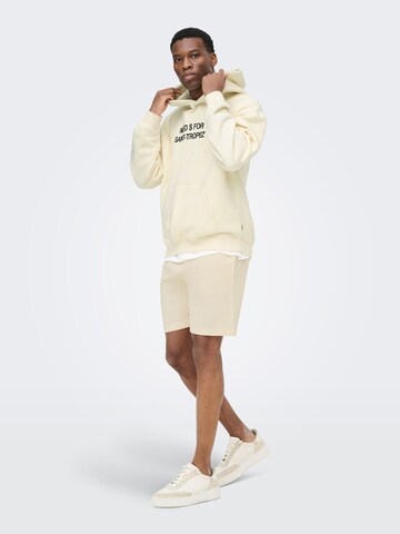 Regular Pantalon 'ONSKOSTA' Only & Sons en blanc