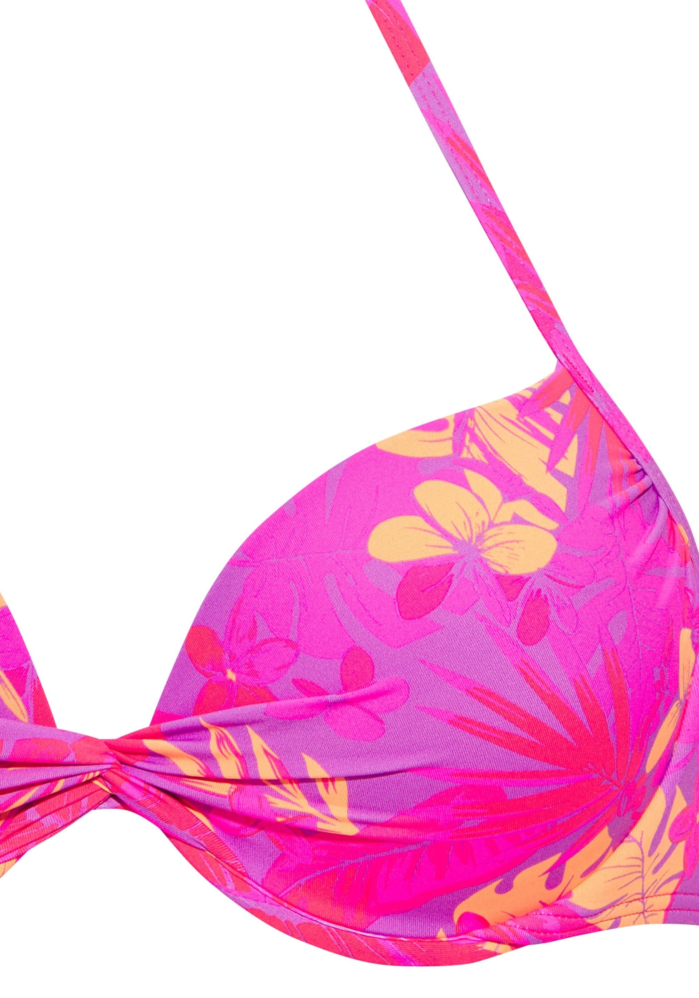 VENICE BEACH Push-up Bikini Top in Purple