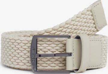 Ceinture Calvin Klein en beige : devant