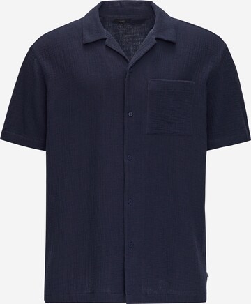 QS Regular fit Button Up Shirt in Blue: front