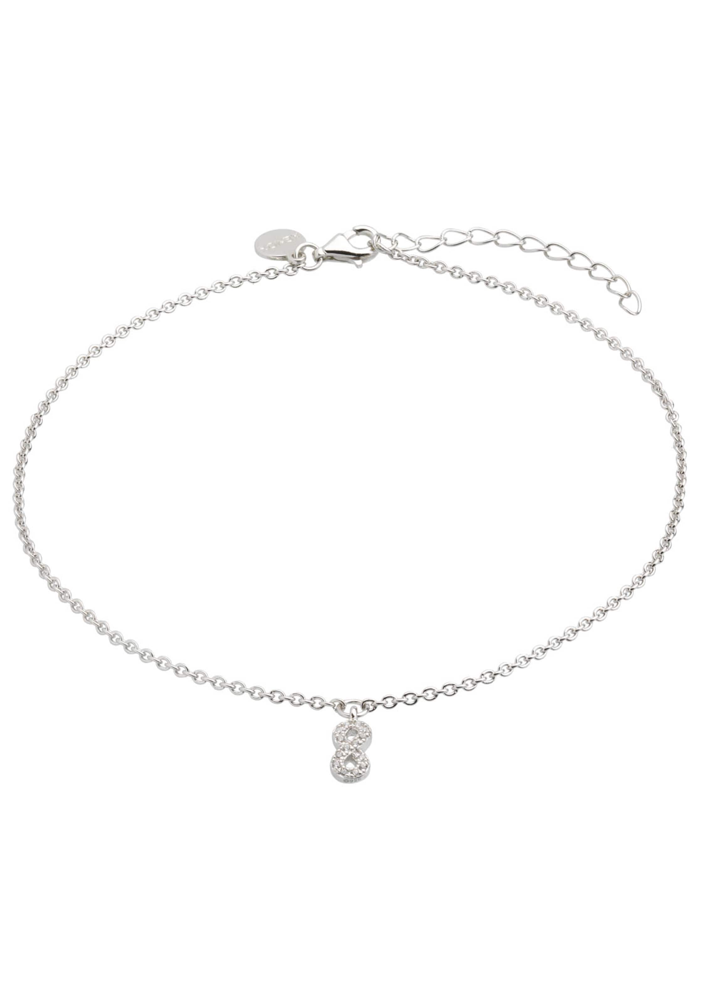 XENOX Fußkette in Silber: Vorderseite