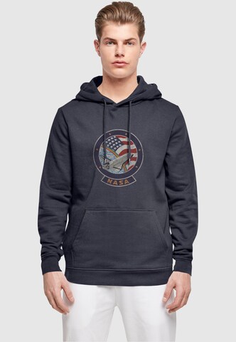 Merchcode Sweatshirt 'NASA' in Blau: predná strana