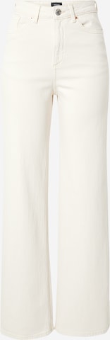 VERO MODAWide Leg/ Široke nogavice Traperice 'Tessa' - bež boja: prednji dio