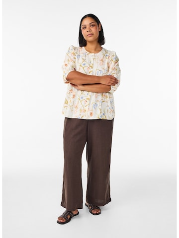 Zizzi Bluse 'Vlina' i beige