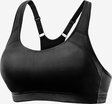 LASCANA ACTIVE - Bustier Sujetador deportivo en negro: frente