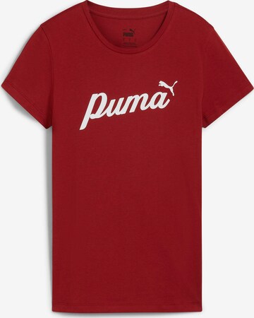 PUMA Sportshirt 'ESS+' in Rot: predná strana