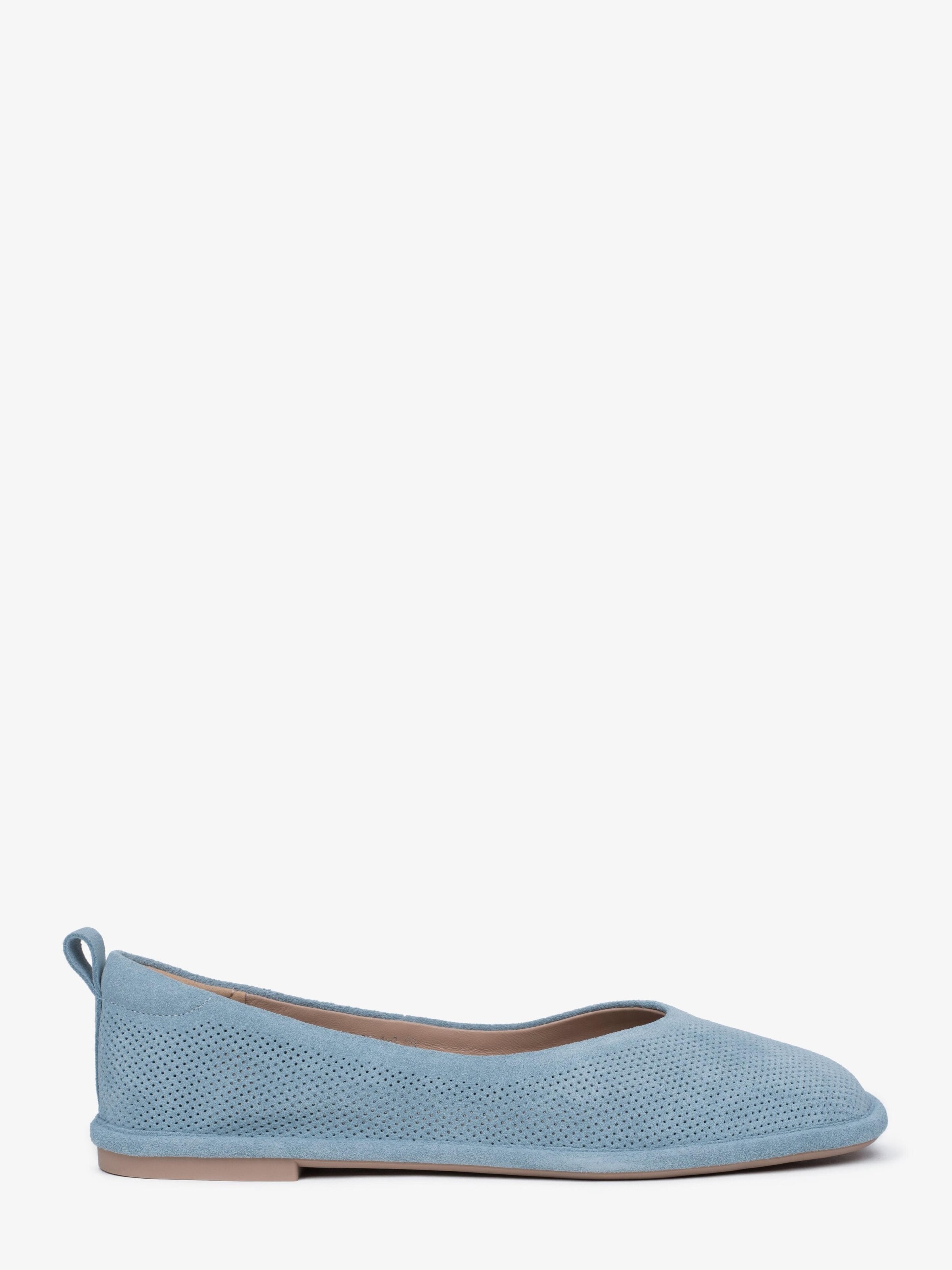 Estro Ballet Flats '202-24105-1' in Blue: front