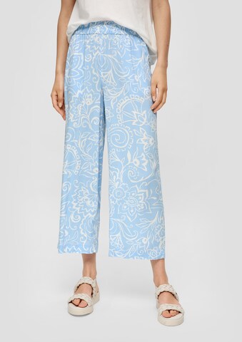 s.Oliver Wide leg Broek in Blauw