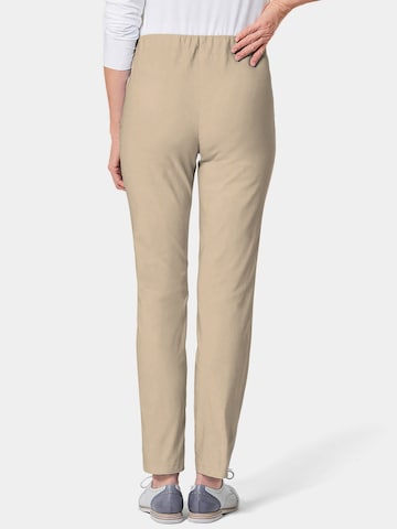 Goldner Slim fit Trousers ' LOUISA ' in Beige