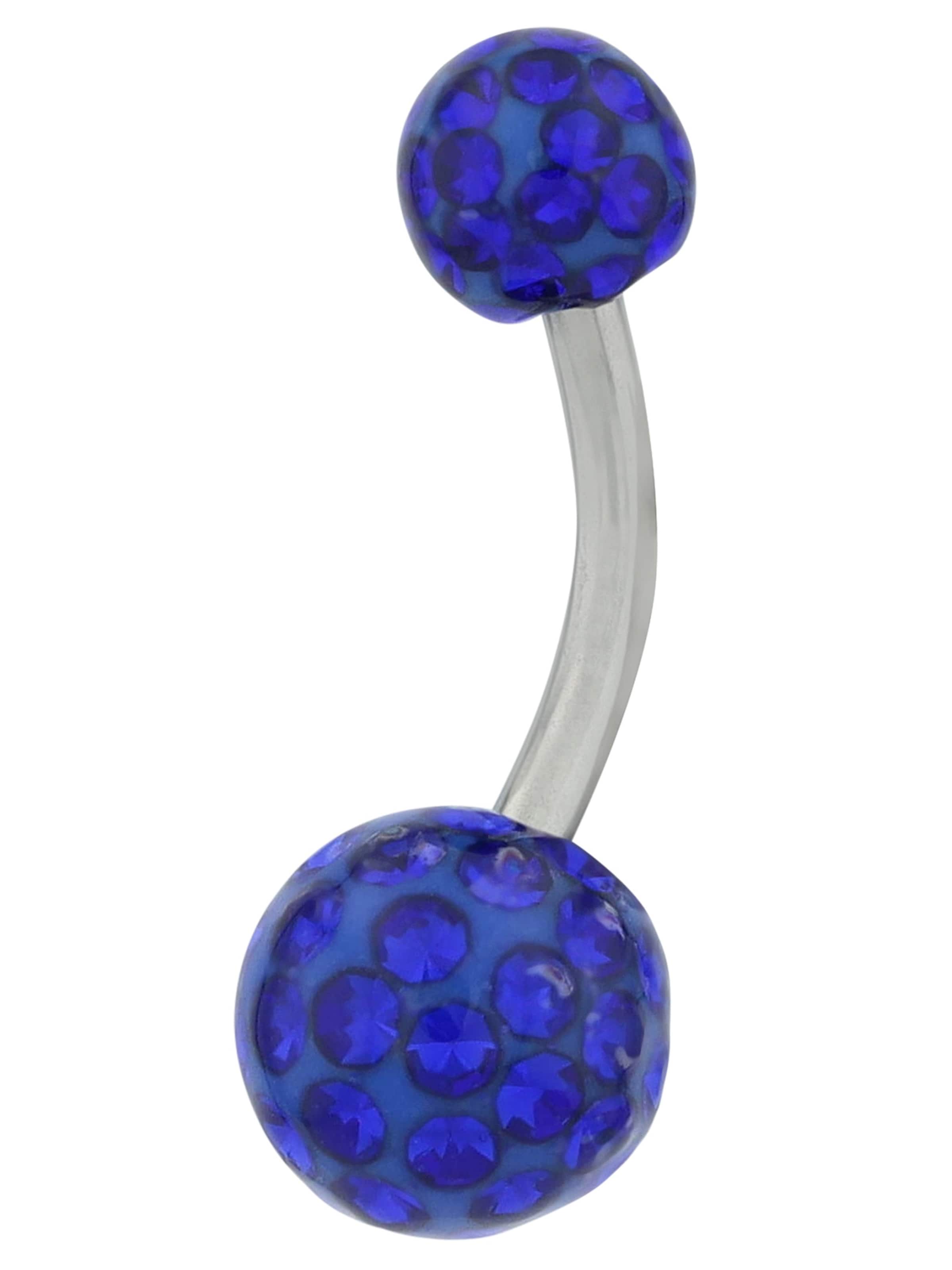 Akzent Piercings in Blue: front