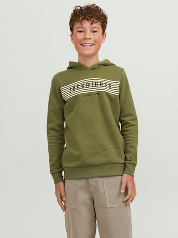 Jack & Jones Junior Sweatshirt 'Planet' i grøn: forside