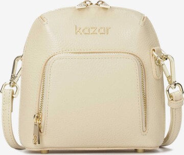 Borsa a tracolla di Kazar in beige: frontale