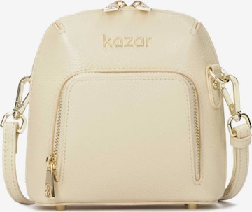 Kazar Crossbody Bag in Beige: front