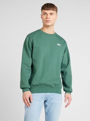 VANS Sweatshirt in Green: front