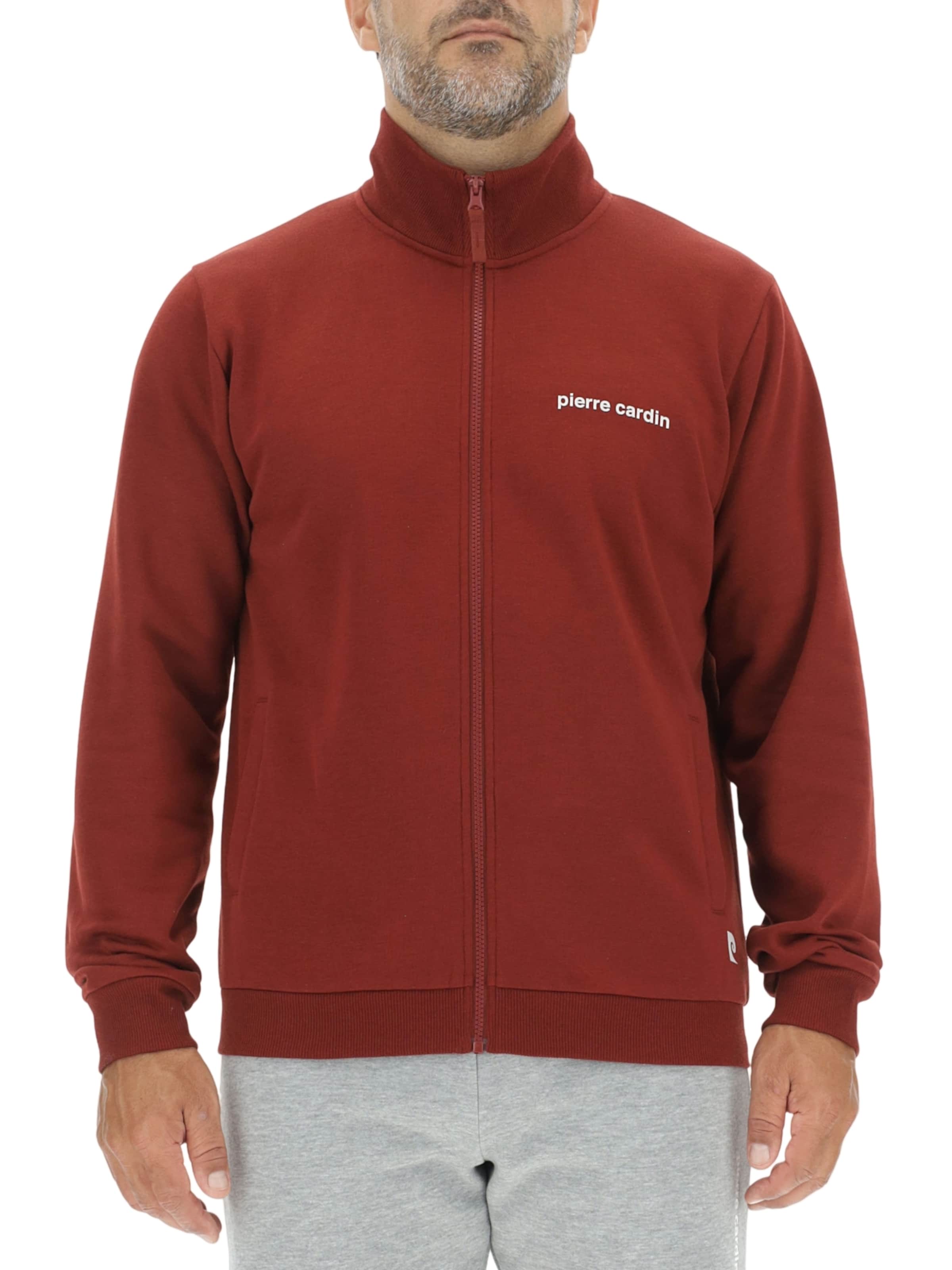 PIERRE CARDIN Sweatvest in Rood: voorkant