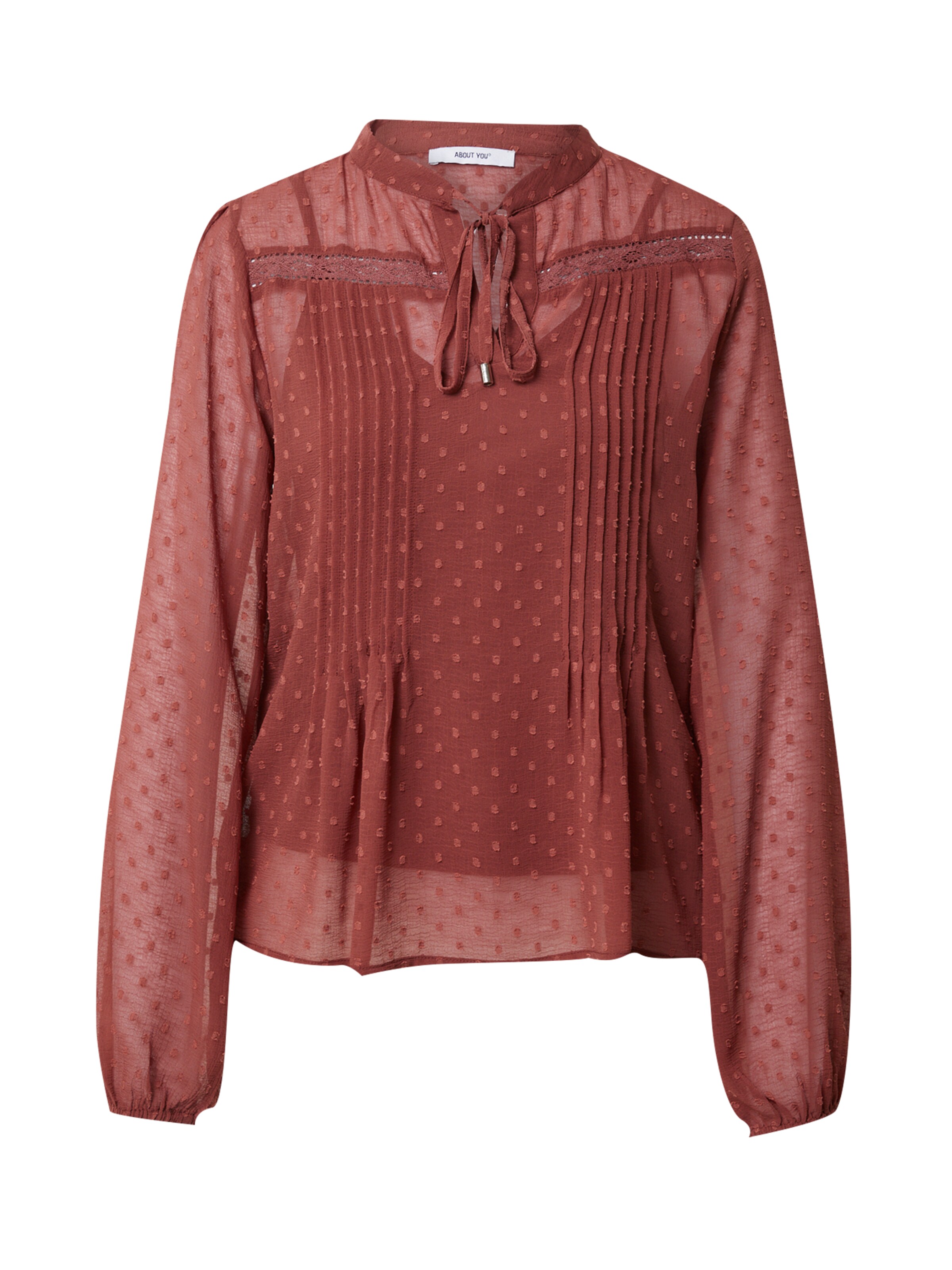 ABOUT YOU Блуза в червено: отпред