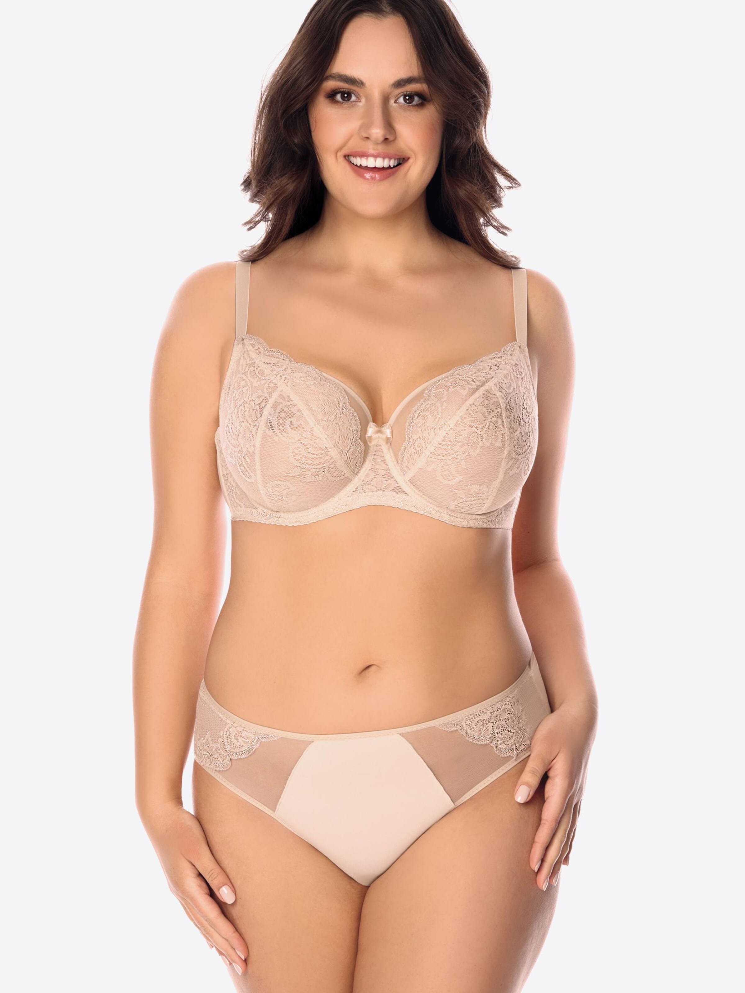 Vivisence Slip '1044' in Beige: front