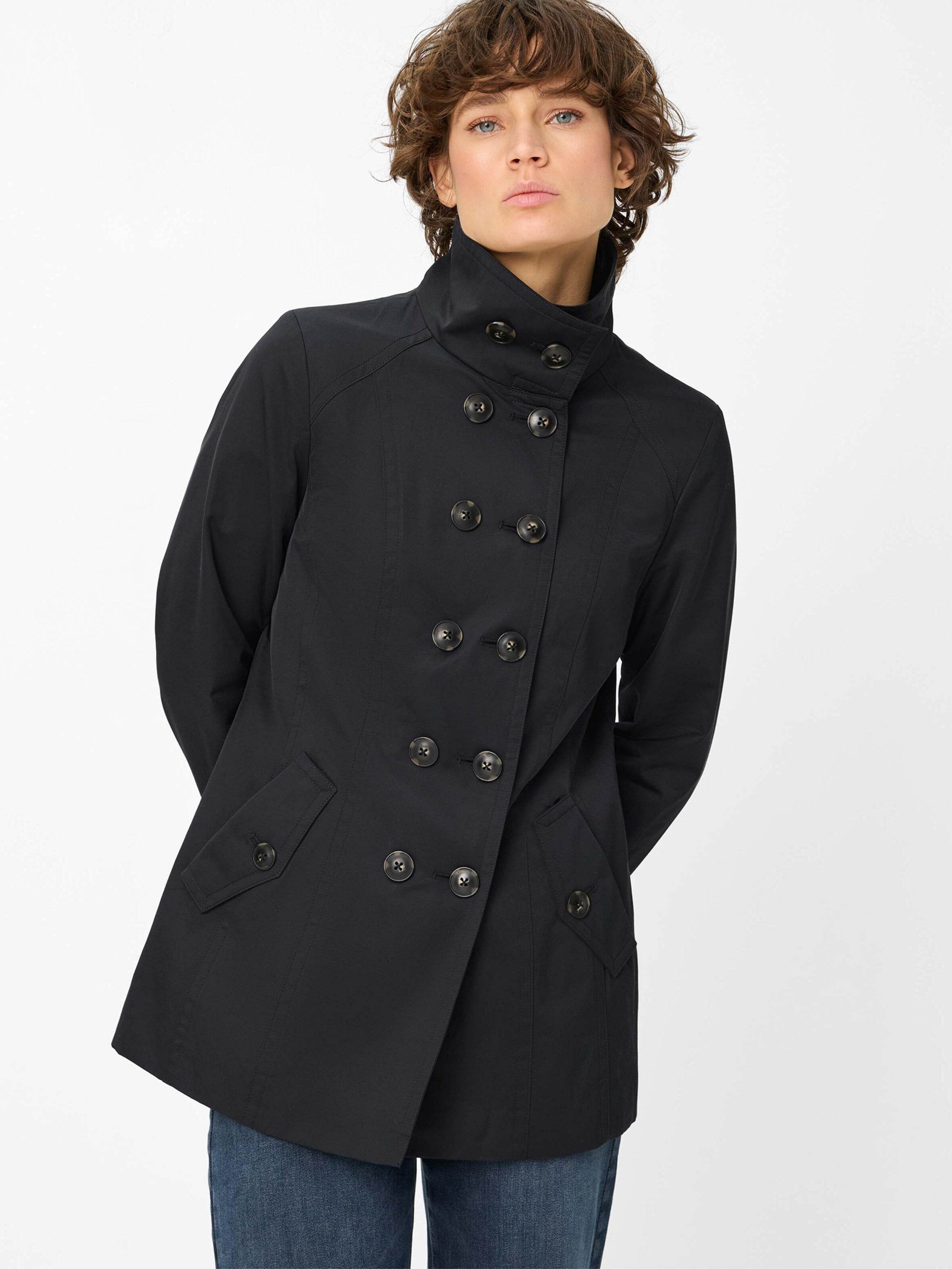 Fuchs Schmitt Between-Seasons Coat 'York' in Blue: front