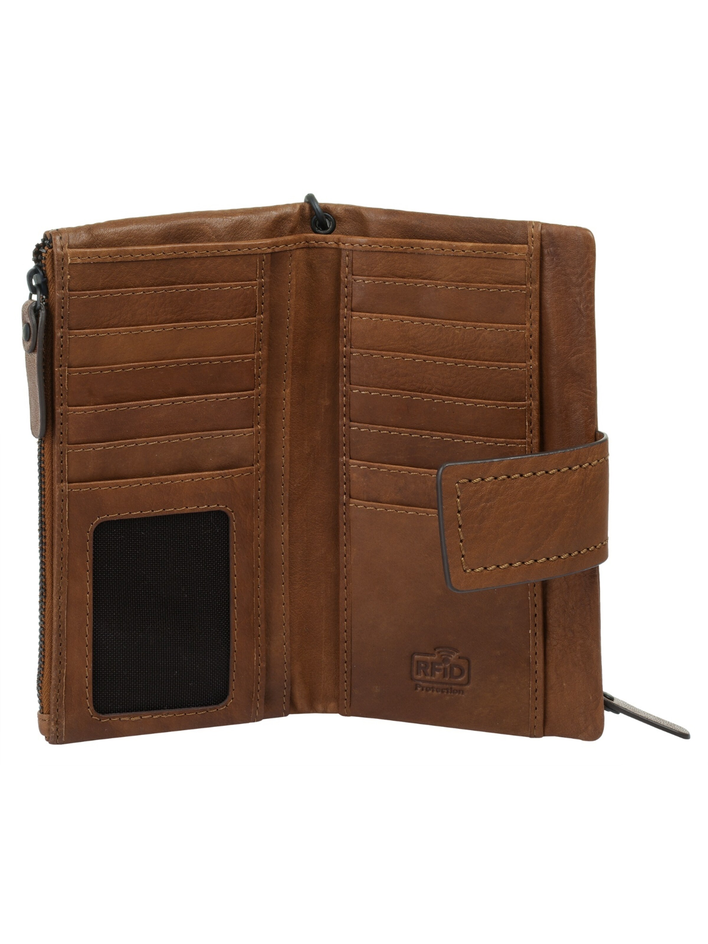 X-ZONE Wallet 'X-ZONE Geldbörse' in Brown