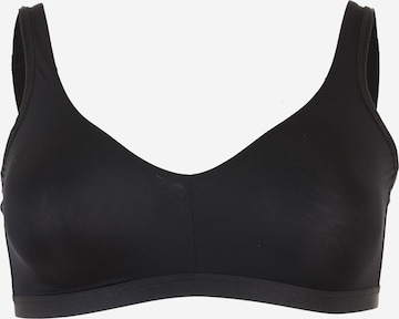 NATURANA T-Shirt Nedrček | črna barva: sprednja stran