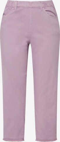 Ulla Popken Skinny Pants 'Sienna' in Purple: front