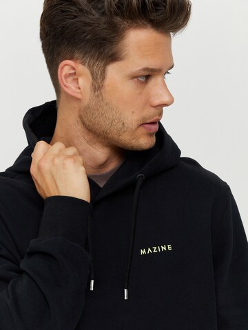 mazine Kapuzenpullover ' Stundon Hoodie ' in Schwarz