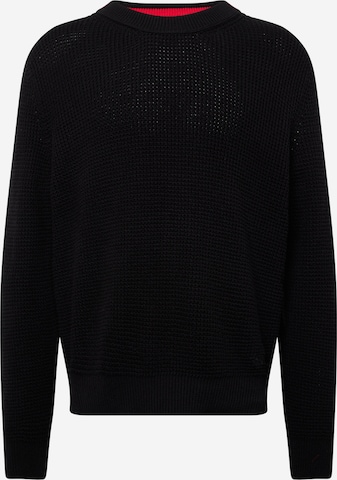 HUGO Red Sweater 'Saui' in Black: front
