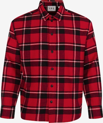 Young Poets Regular fit Button Up Shirt 'Jeremiah' in Red: front