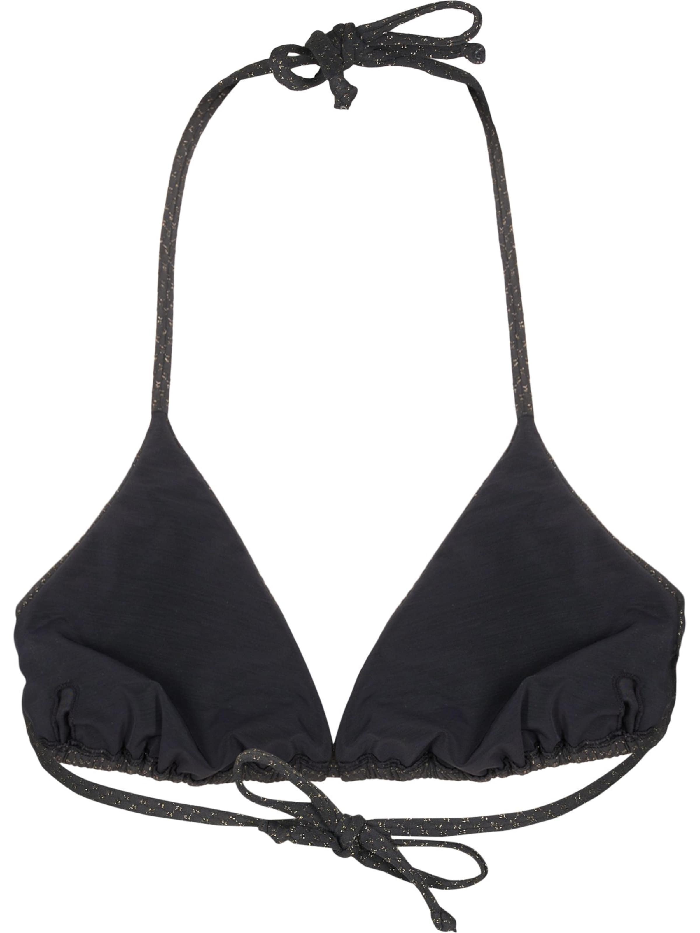 Swim by Zizzi Triangle Bikini top in Black