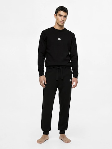 Effilé Pantalon Karl Lagerfeld en noir : devant