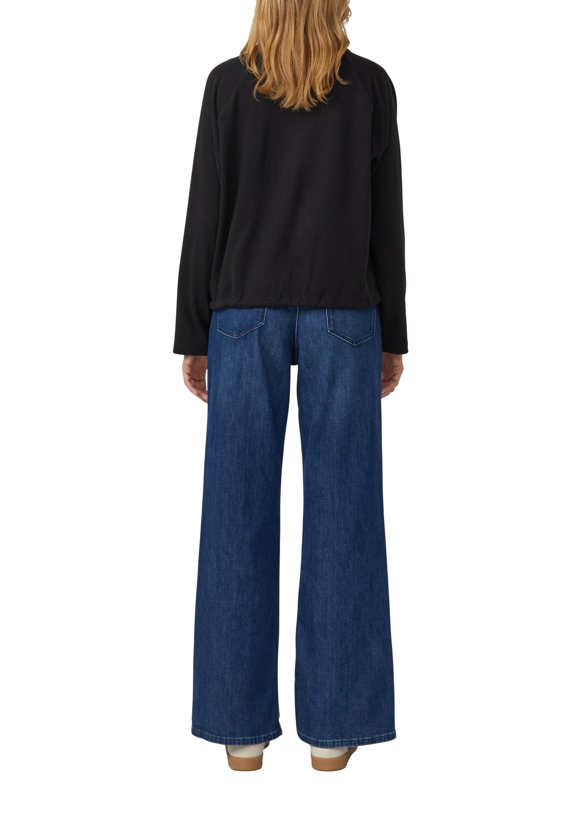 s.Oliver Sweatshirt in Schwarz