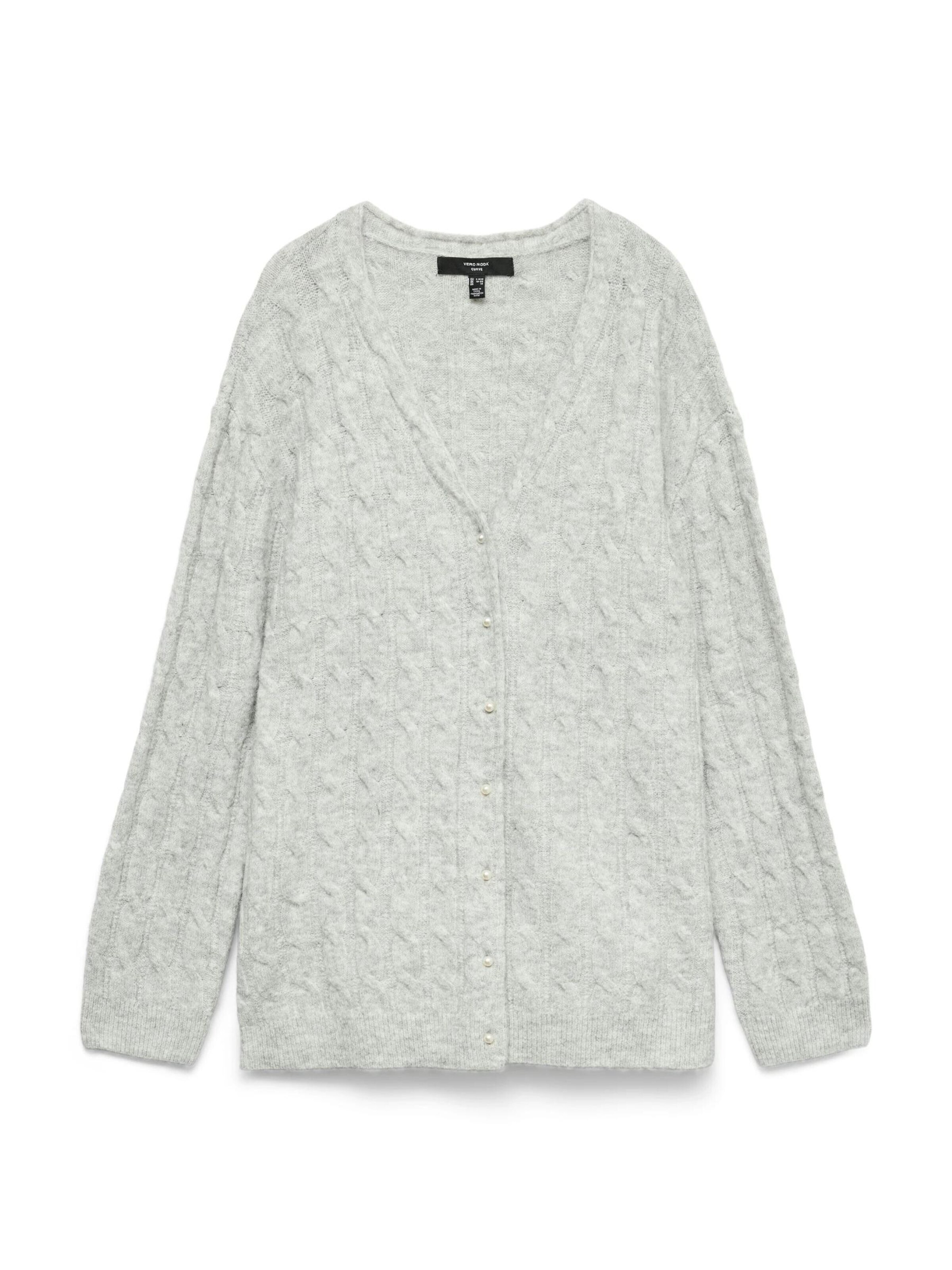 Giacchetta extra large in XL Vero Moda Curve di colore grigio chiaro, Visualizzazione prodotti