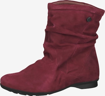 THINK! Boots in Red: front