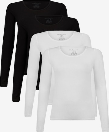 Maillot de corps Bamboo basics en noir : devant