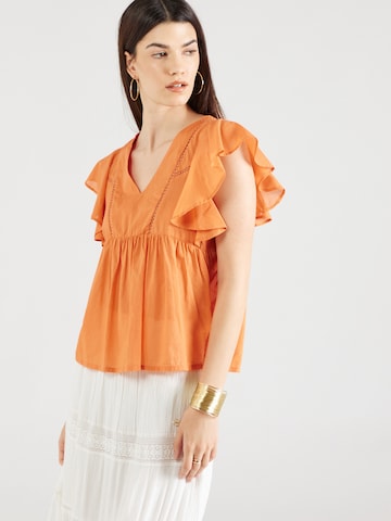 Compania Fantastica Μπλούζα σε πορτοκαλί: μπροστά