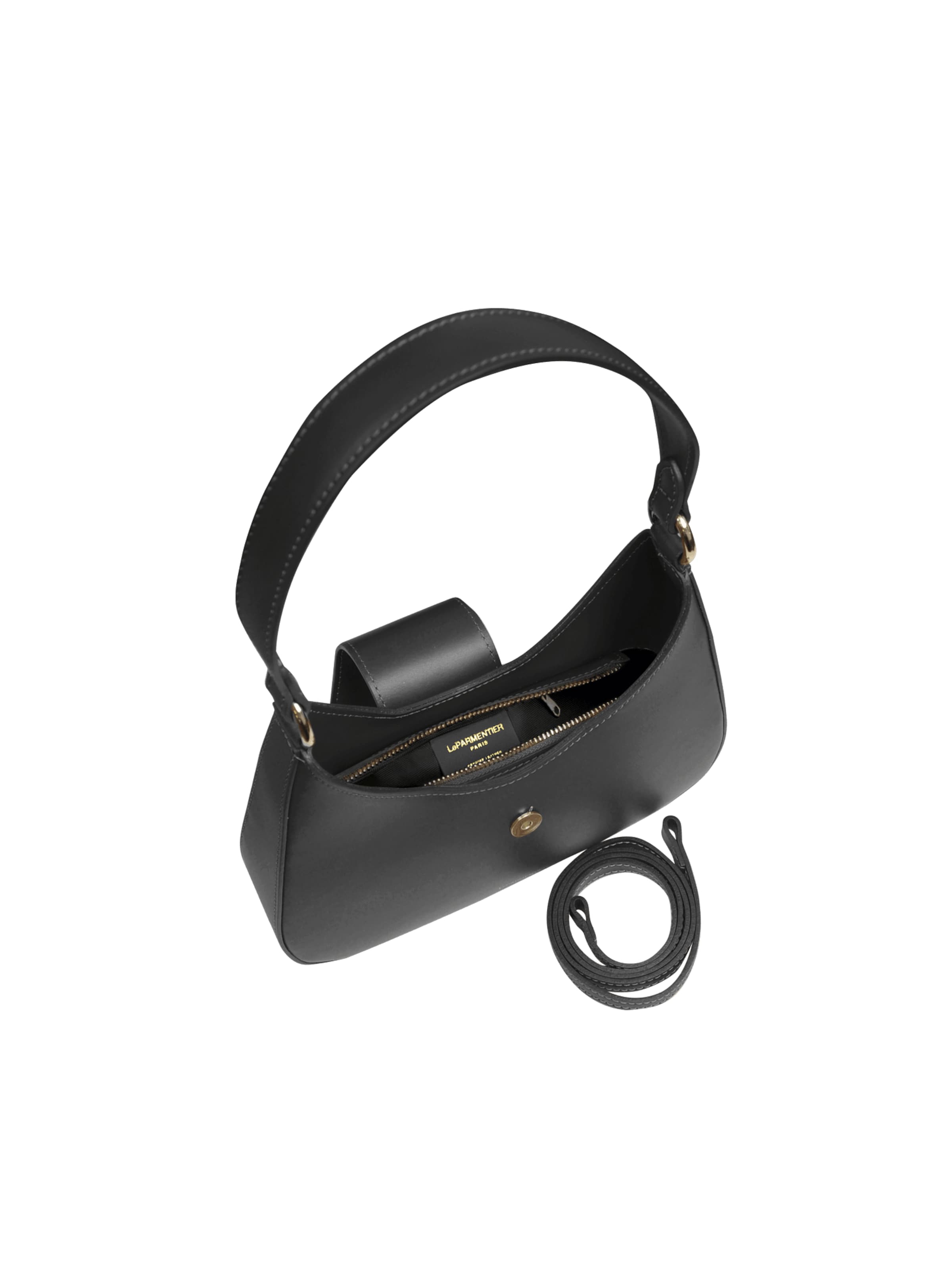 LeParmentier - Bolso de hombro 'Obolo' en negro