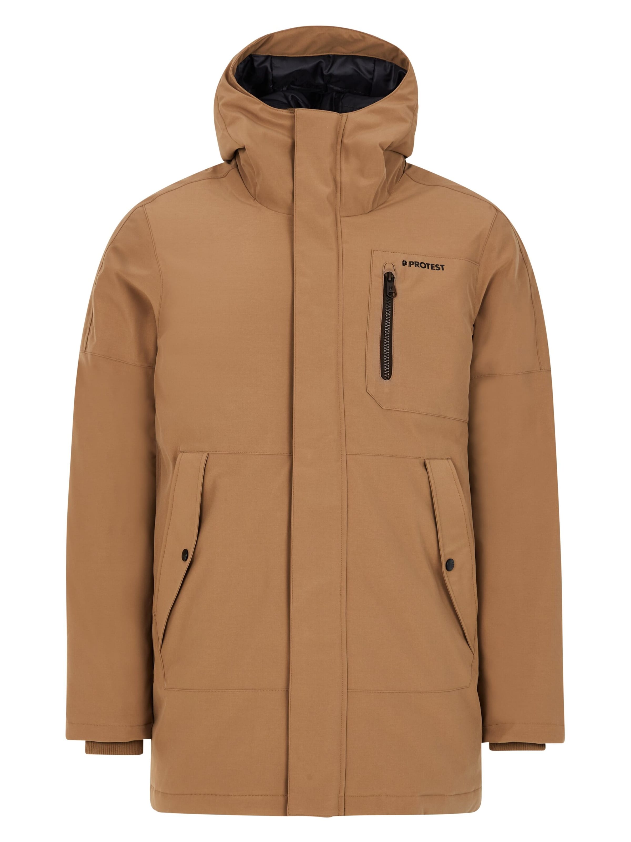 PROTEST Sportjacke 'PRTHEMLEY'‌‌‌‌‌‌‌‌‌‌ in Braun: Vorderseite